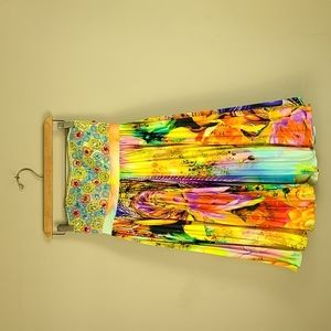 2 Halter dress beaded colorful Sherri Hill
